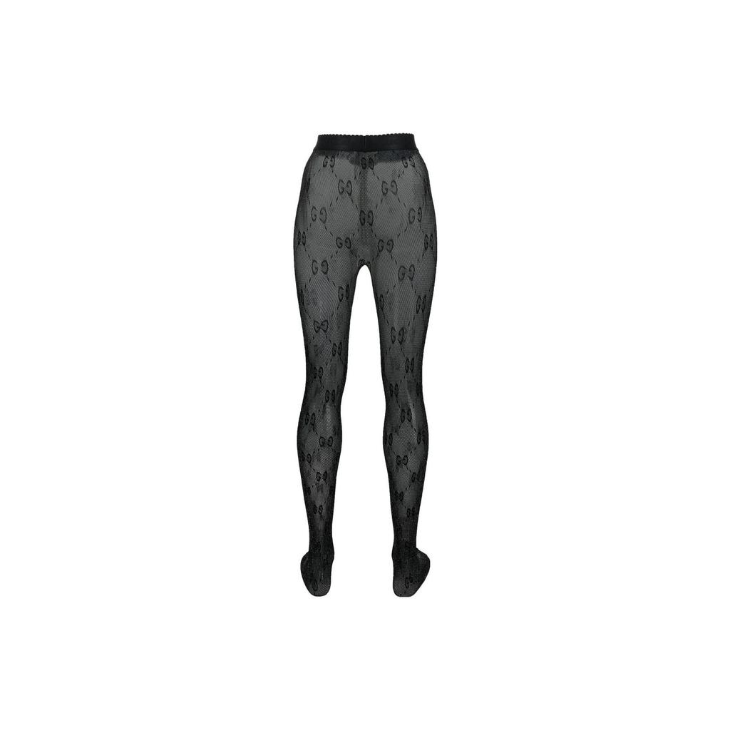 Gucci Gg Monogram Knit Tights Women's 691619-3GAHR-1081