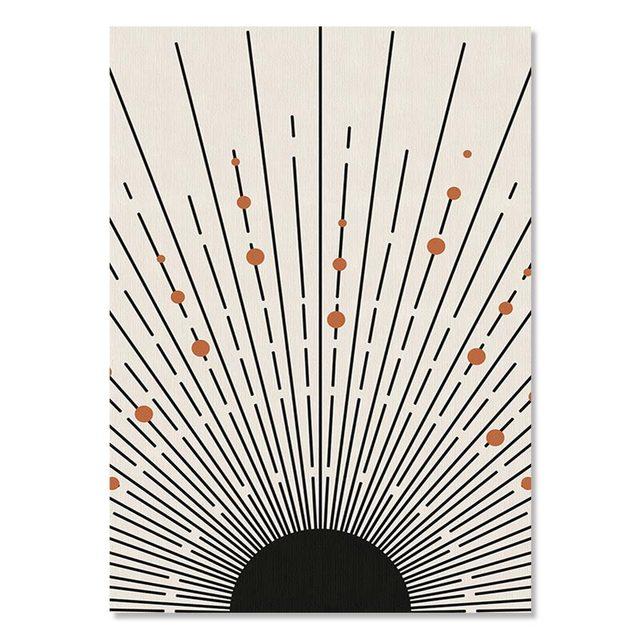 Bohemian Posters Henri Matisse Abstract Geometric Face Line Beige Canvas Painting Wall Art Print Picture Home Living Room Decor