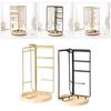 Rotating Jewelry Display Stand Holder Elegant Bracelet and Necklace Rack Shelves