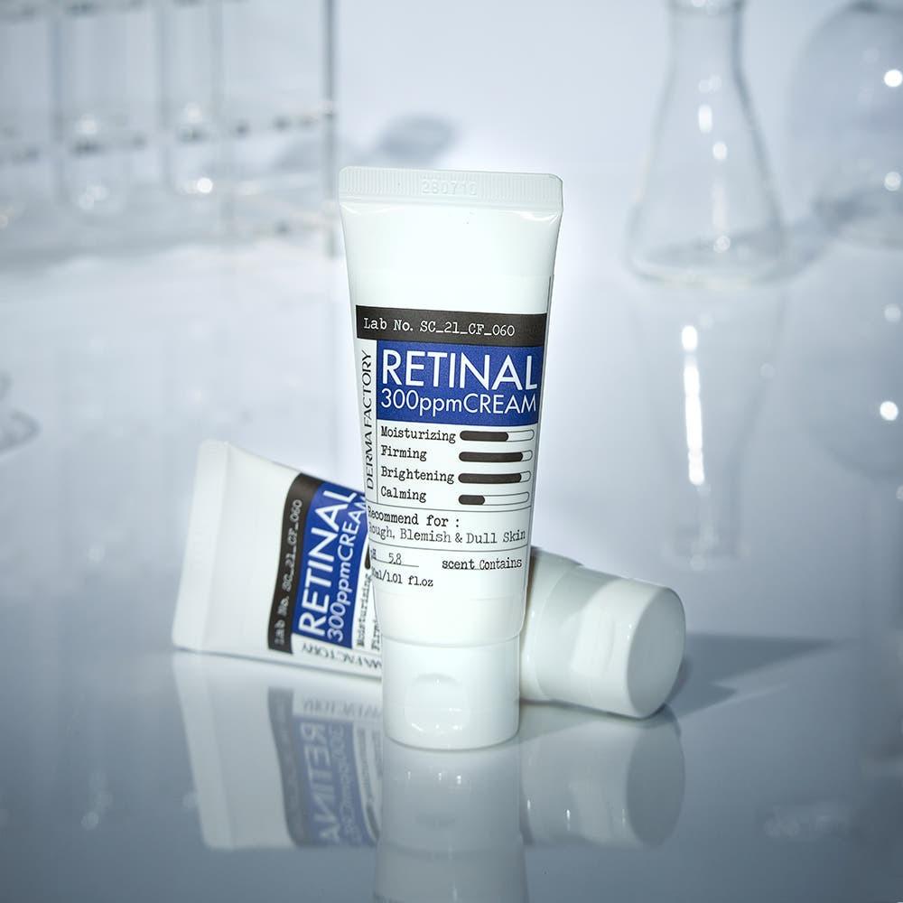 DERMA FACTORY Retinal 300ppm Creme Straffend Glättend 30ml Anti Aging K-Beauty