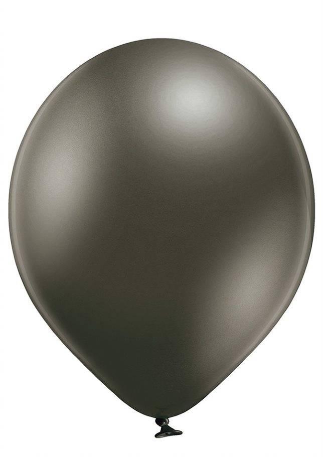 Balon Lateksowe D5 Glossy Anthracite Grafitowe 12Cm, 100 Szt.