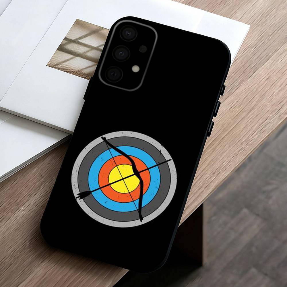 A-Archery S-Sprot   Phone Case For Samsung Galaxy A73,A72,A71,A70,A53,A52,A51,Soft Silicone Black Cover