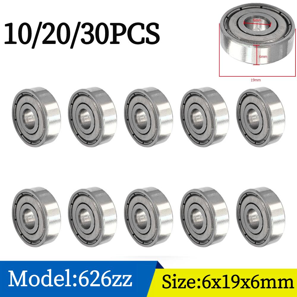 10pcs/lot Ball Bearing 625ZZ 5x16x5mm Carbon Steel Bearings 607 623 626 688 685 687 608 for Scooter Free Shipping