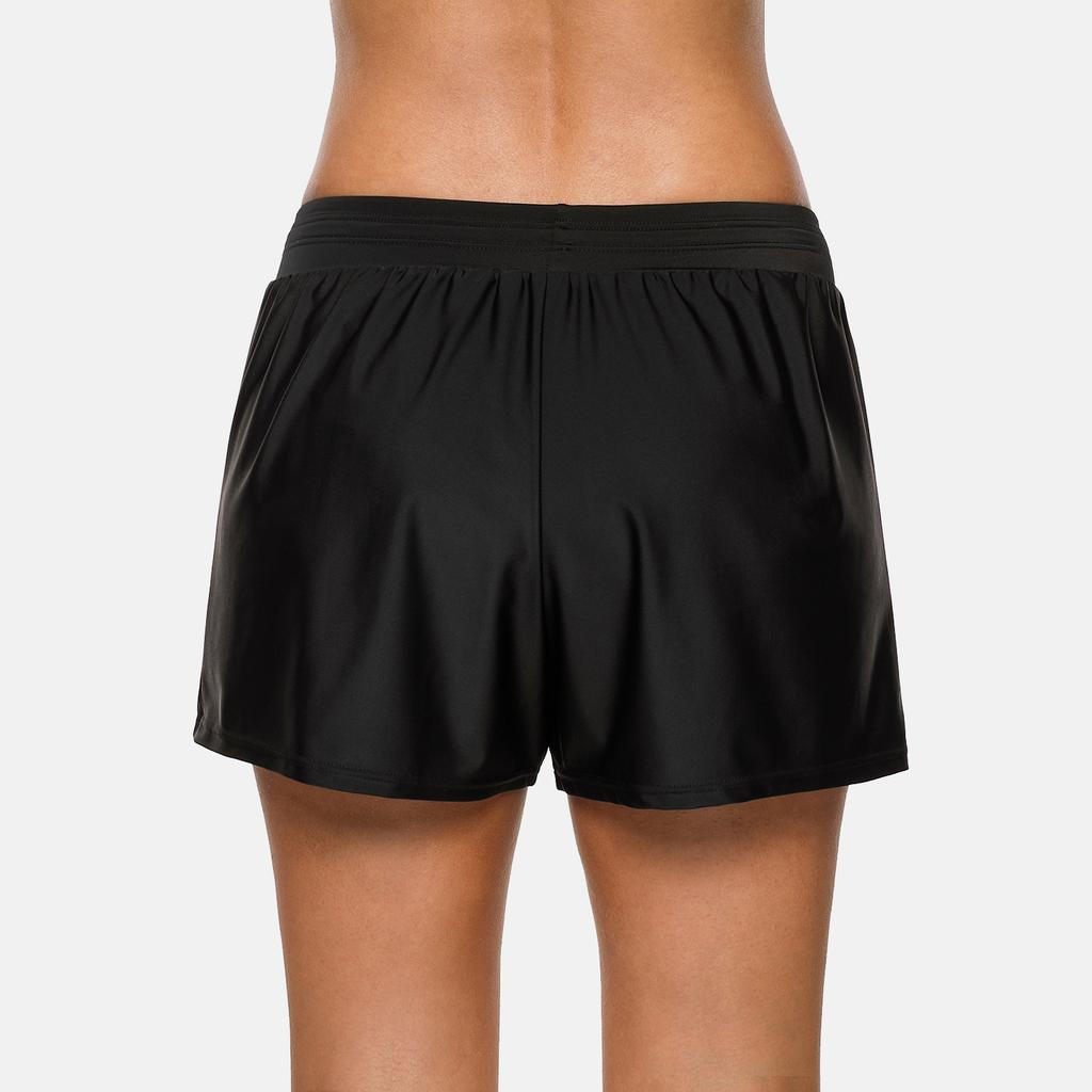 MISSVOG Pantaloncini Da Bagno Donna: Tankini Sportivi A Vita Media, Tinta Unita (dalla S Alla XXL)