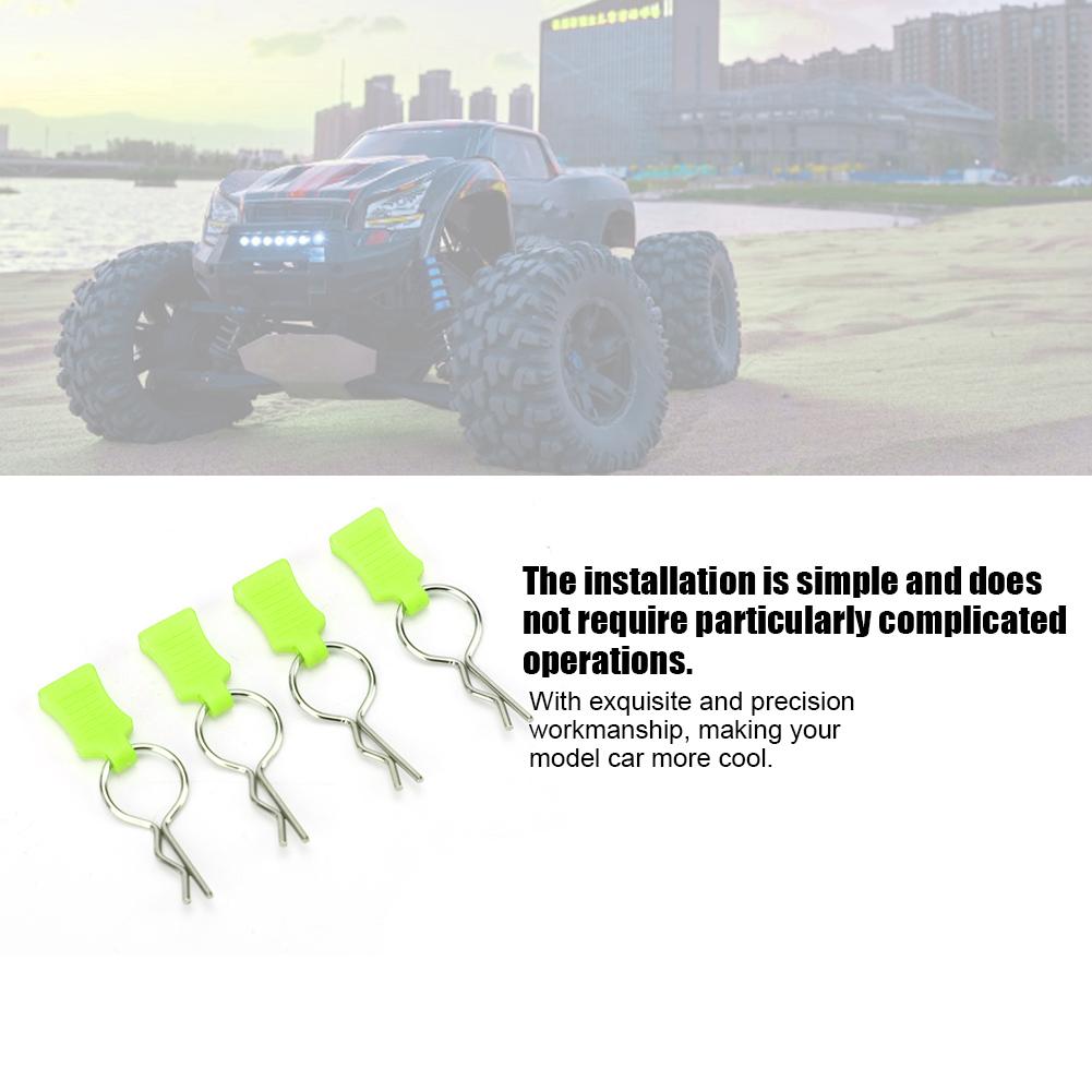 1/5 1/8 RC Car Body Shell Clip Pin Festebrakett sett Tilbehørsdeler Passer til Traxxas(Gul-grønn )