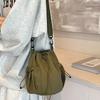 European and American Ins Style Water-repellent Nylon Cloth Bag for Women New Simple Versatile Bucket Bag Fashion Niche Handbags