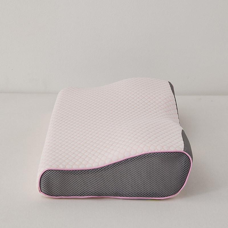 Mid Concave Butterfly Shaped Latex Cervical Pillow Double Support Neck Pillow Scientific Partition Traction Pillow Pillowcase Can Be Disassembled