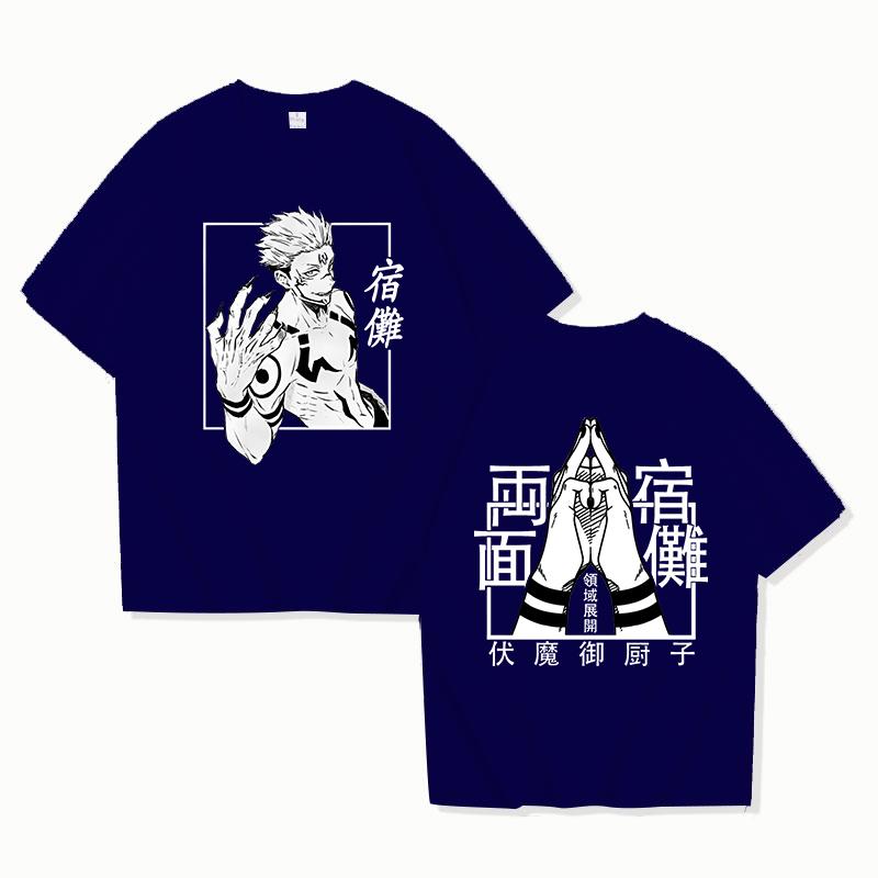Anime Printed T-shirt Unisex Casual Loose Cool Y2k T-shirt Anime Clothes