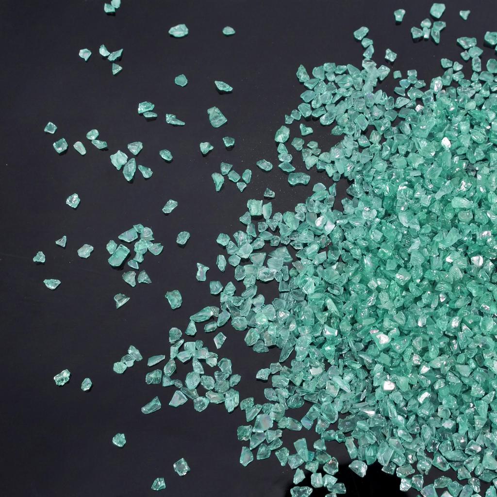Glass Crushed Stone AB Iridescence