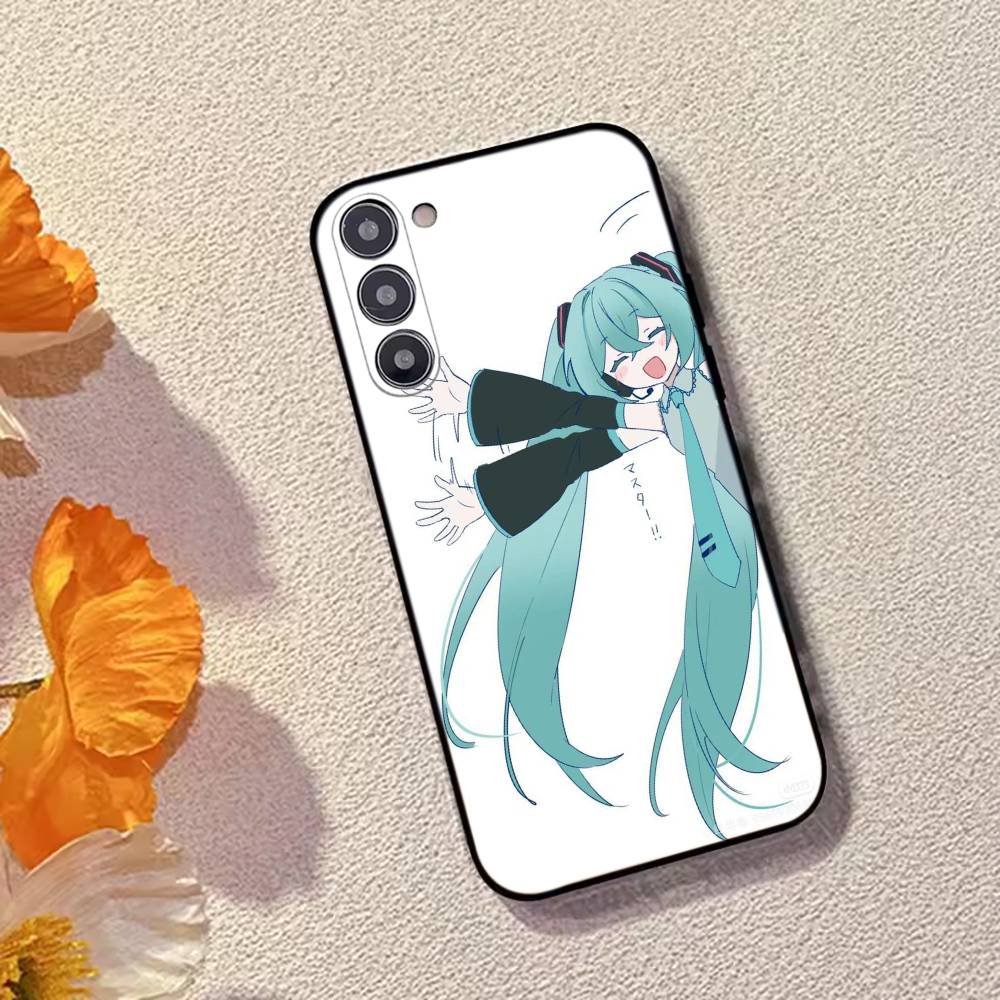 Cartoon Anime  H-Hatsunes MIku Phone Case Black Silicone Soft For Samsung Galaxy A73,A72,A71,A70,A53,A52,A51