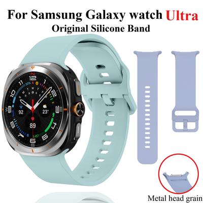 Originalt silikonband för Samsung Galaxy Watch Ultra-armband 47mm Tillbehör Sportarmband correa Galaxy Watch 7 Ultra 47 mm