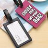 Novelty Strong Luggage Tag Silicone Letter Suitcase Name Address ID Tag Holiday