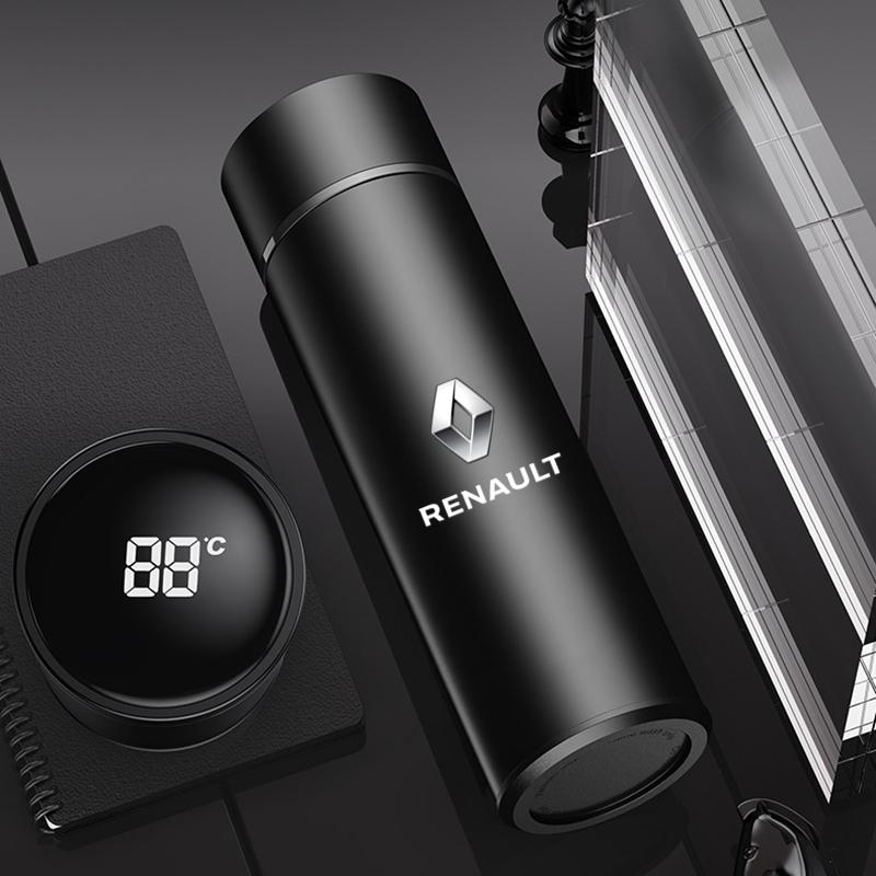 

Hub Caps Car Sticker Stainless Steel thermos cup display vacuum Water Cup For Renault Megane 2 3 Clio Scenic Duster Kaptur Captu красный