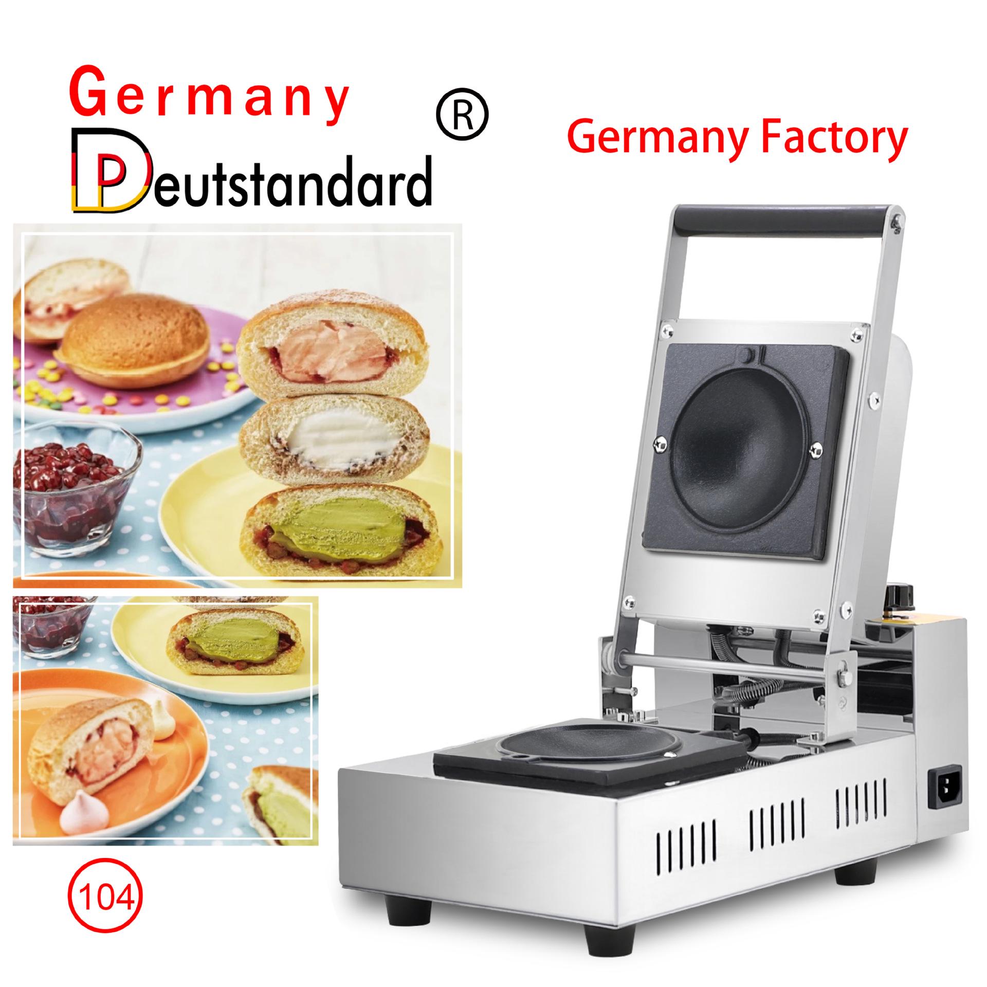 Electric Ice Cream Sandwich & Burger Griddle for Milk Tea Shops Single Head Square Sandwich Bread Machine