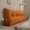 Chenille Headboard Cushion, Double Lumbar Support Pillow, Removable & Washable Backrest