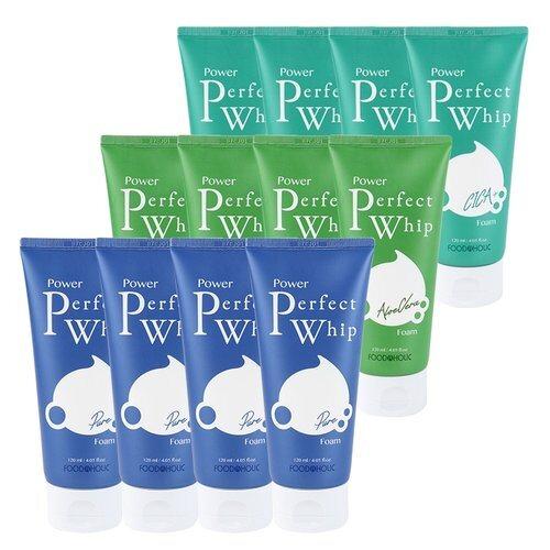 (4ea) FoodaHolic Power Perfect Whip Foam Cleansing (Choose 1/Pure. Aloe. Cica)_631373 05_Cica 2 + Aloe Vera 2