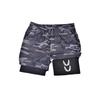 Men's Printed 2-in-1 Running Shorts, Quick-Dry & Breathable for Gym Workouts, Outdoor Casual Activewear RL10072