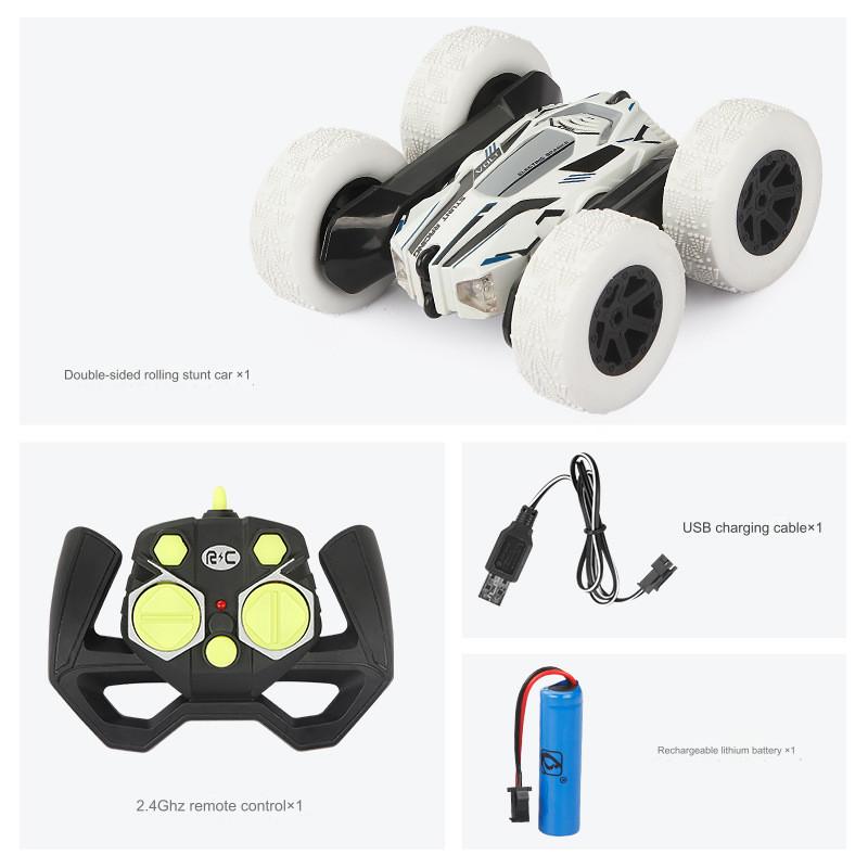 Cool Remote Control Stunt Car With 2.4g Wireless Double-sided Rotating Drift