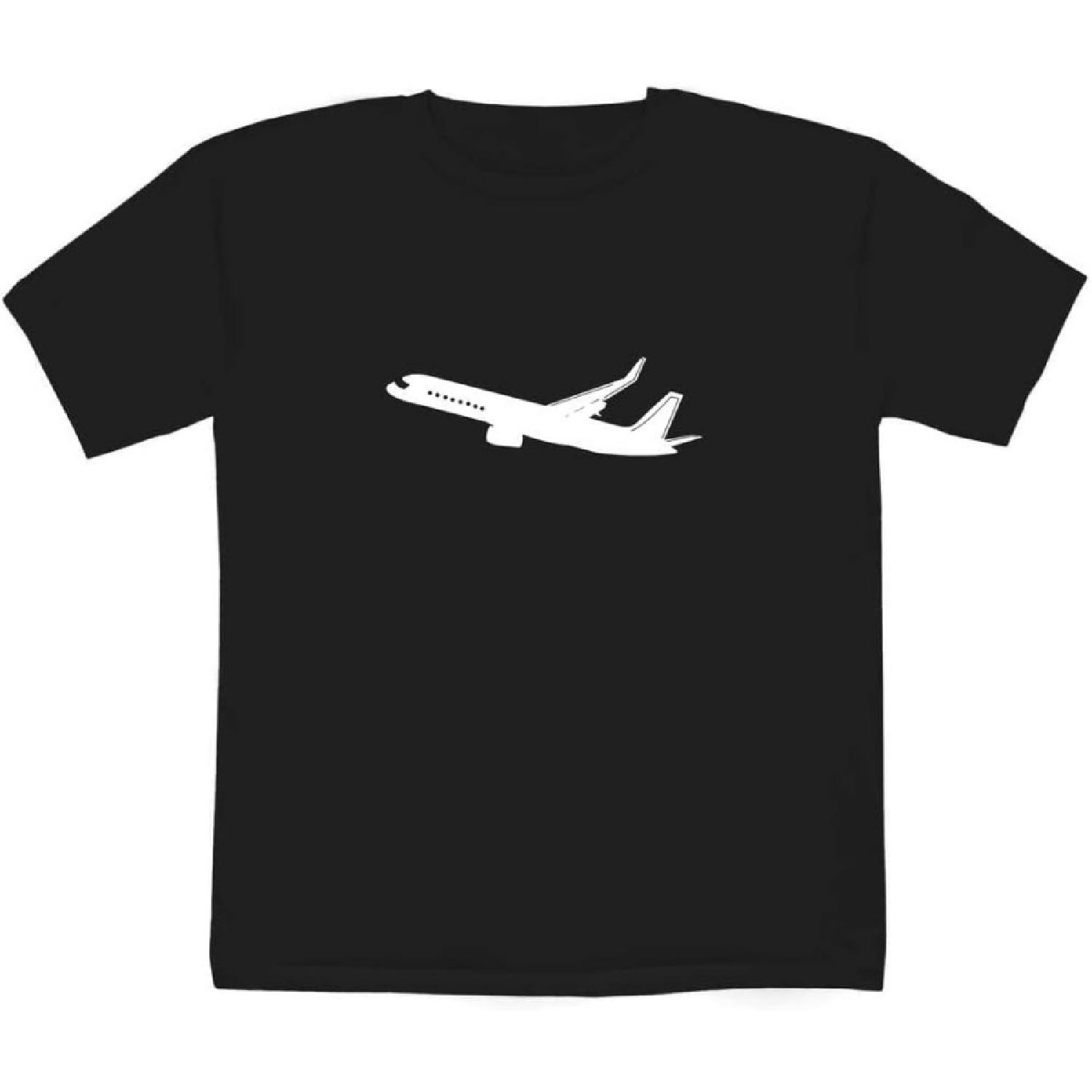Azeeda 7-8 Years  Airplane  Children s_Kid s T-Shirt (Black) (TS00173700) XXXXXL разноцветный