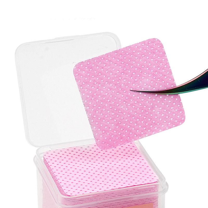 200-Piece Heart-Shaped Nail Polish Remover Pads & Eyelash Glue Cleaning Cotton Pads Set