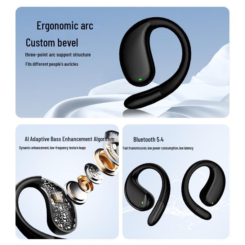 Bluetooth Wireless Sports Clip-on Earphones 2026 with AI Smart Translation