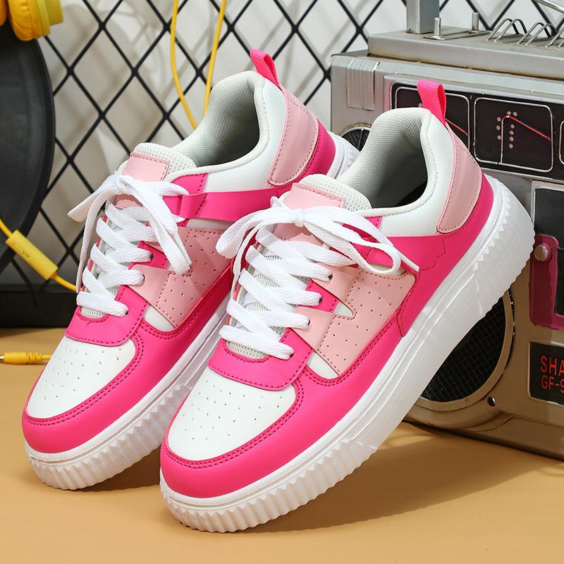 Women's Board Shoes Low-top Casual Sneakers Men PU Leather Running Walking Sports Shoes Classic Fitness Platform Shoes
