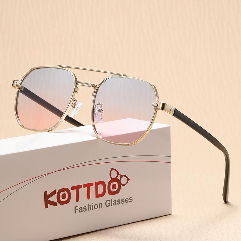 Metal Sunglasses Fashionable Men Brand Designer Women Outdoor Driving High-End Sun Glasses Mirror Fishing Goggles Sunshine UV400