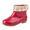 Rain boots, low non-slip kitchen rain boots, short water boots, cow tendon soles, wear-resistant adult water shoes