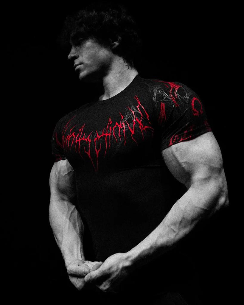 BreatheDivinity Men's Quick-Dry Dark Style Sports T-Shirt