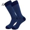 Everyday Cotton Crew Socks Men Argyle Socks Plus Size Colorful Striped Thick Dress Thickened Autumn Winter for Cold Weather Comfortable Non Binding