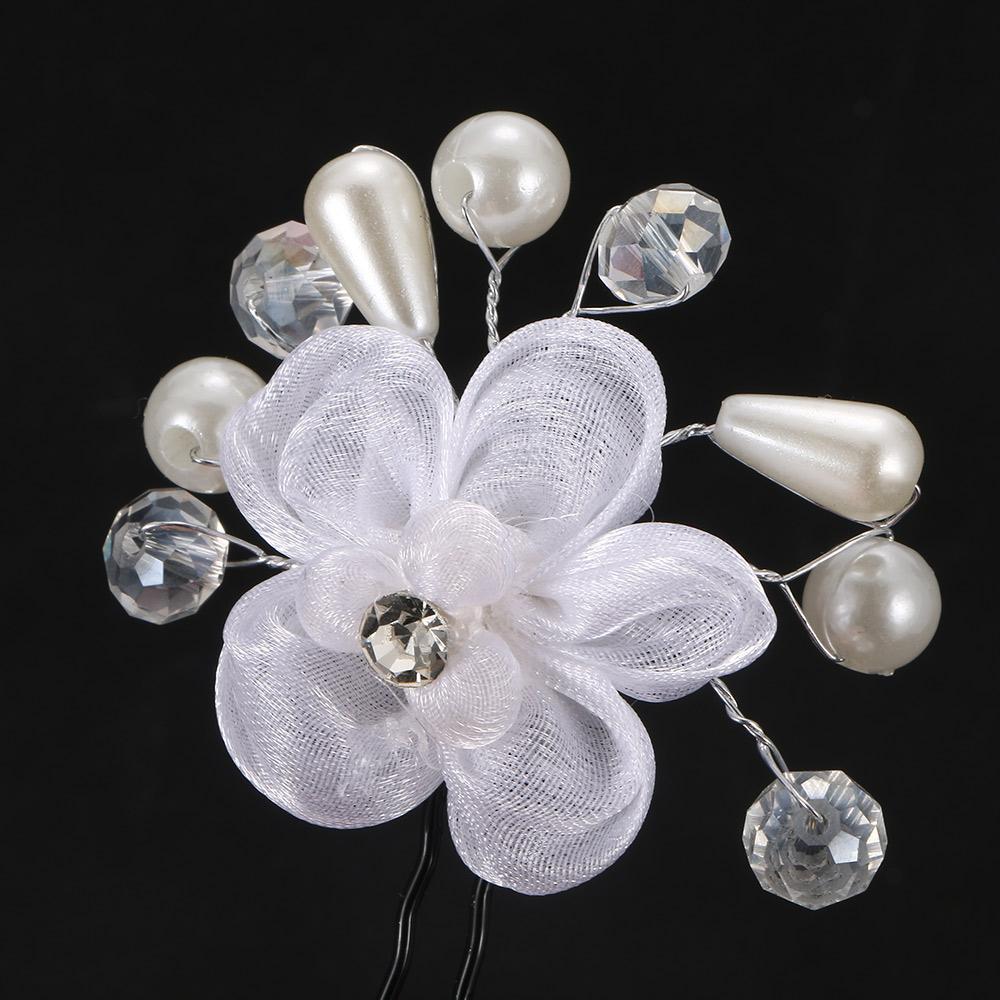 Pearl Plait Hair Festival Headdress Accessories Hairpin Bride Hairpin Hair Clip Floral Hairpin
