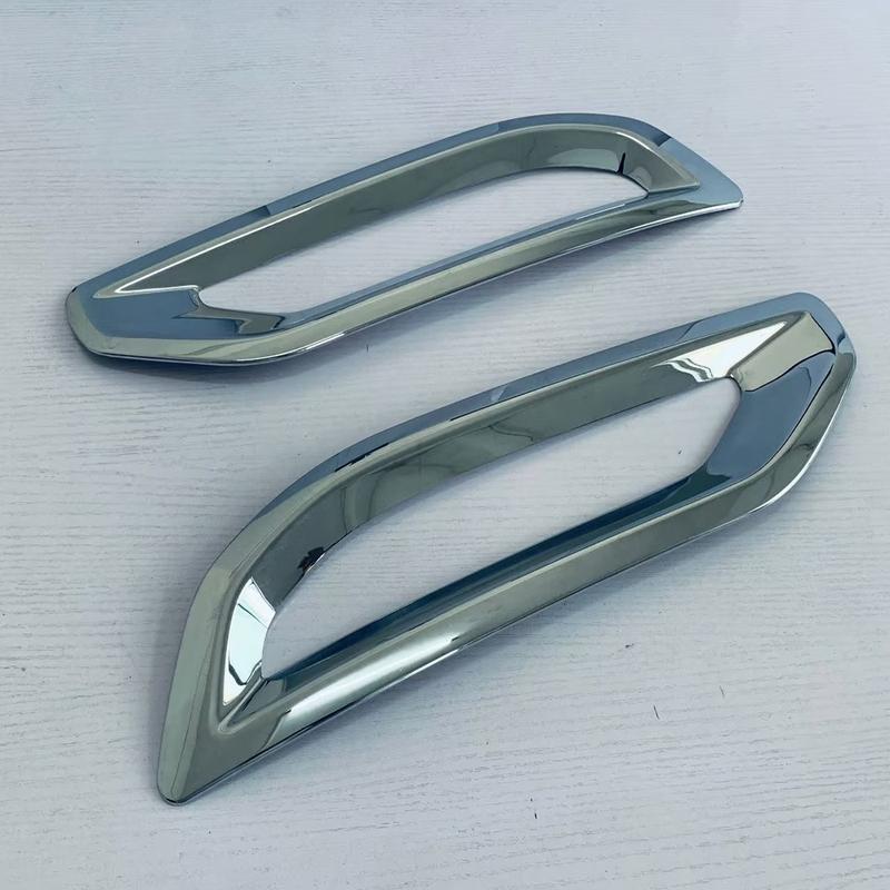 For Mitsubishi Outlander 2024 ABS Glossy Black Rear Fog Light Frame Cover Trim Tail Bumper Strip Car Accessories