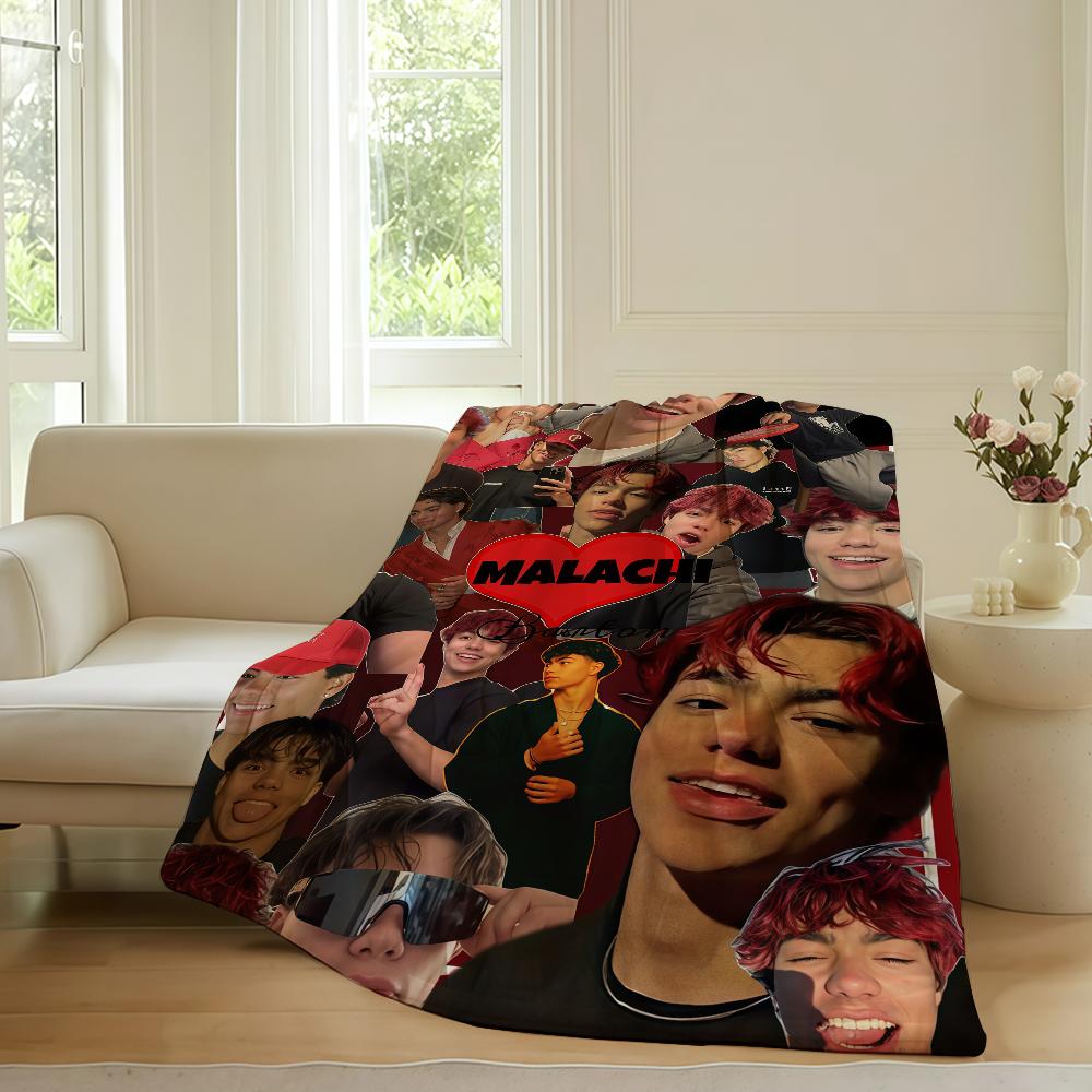 American actor Malachi Barton Blanket For Sofa Office Bed Plane Travel Sleep Read Relax Camping Soft And Warm