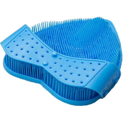 

Foot Brush and Foot Washing Mat (Cleans with Upper and Lower Brushes) Healthy Foot Washer, Aqua Blue, Foot Care Gift, Made in Japan, Daimei