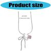Romance Love Heart and Bowknot Pendant Necklace Special Gifts for Trendy Women Seek Unique Styles and Individuality