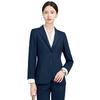 Navy Blue Women's Business Casual Suit Set for Professionals