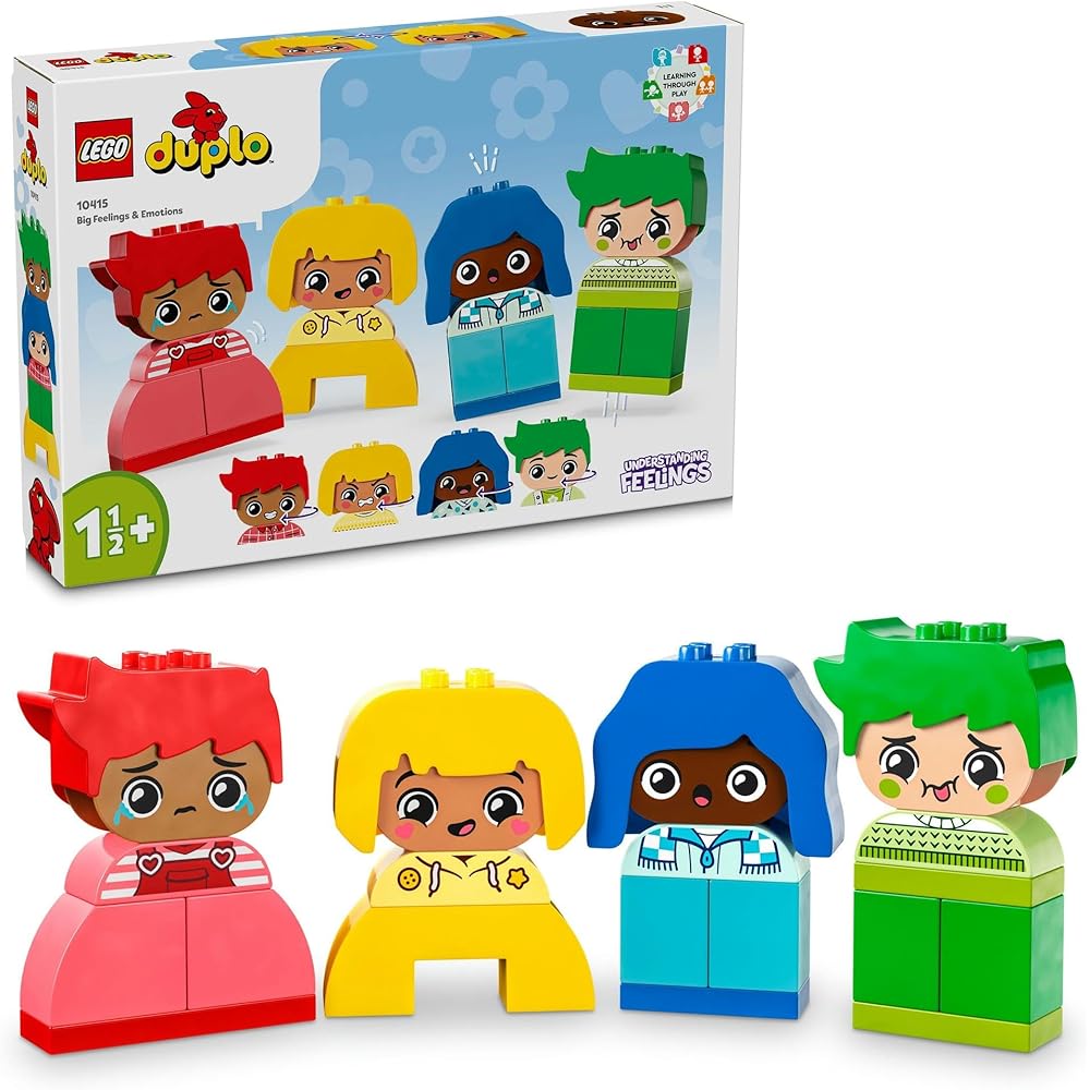 LEGO DUPLO First Blocks with Faces and Emotions Toy for Toddlers Ages 1-3 Building Blocks