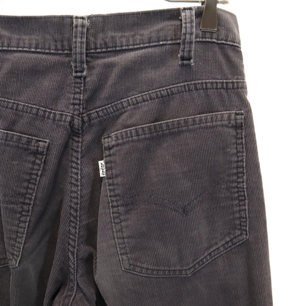Levi's 80s Vintage Corduroy Pants W29 Charcoal Gray TALON ZIP Men's Used
