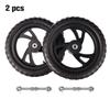 2-pack Assembly Balancing Bike Replacement Roller Skate Wheel Accessory Solid EVA Foam Wheel Airless Bicycle Wheel Accessory Pla