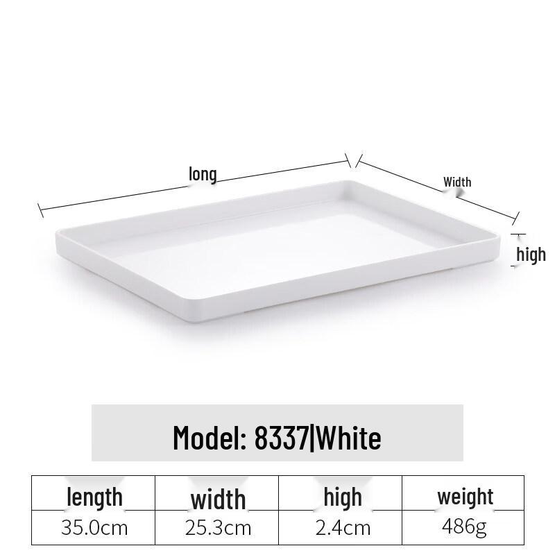 Rectangular Plastic Serving Tray