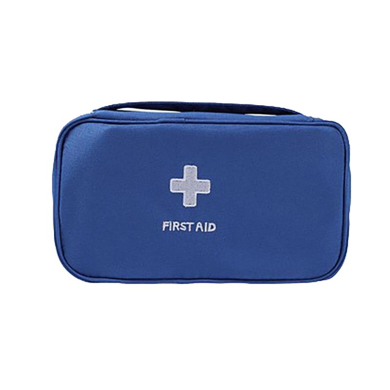 

Пустая большая аптечка первой помощи портативная для выживания на открытом воздухе при катастрофах землетрясениях аварийная аптечка для дома/автомобиля пустая упаковка 23CM синий