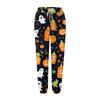 Damsportbyxor med fickor Mode Halloweentryck Elastisk midja Byxor Casual Sweatpants Byxor