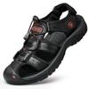 Fashion 2024 Genuine Leather Men Shoes Summer New Large Size Men's Sandals Men Sandals Fashion Sandals Slippers Big Size 38-47