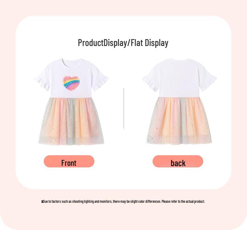 Little Maven Summer Mesh Girls' Princess Dress - European & American Style