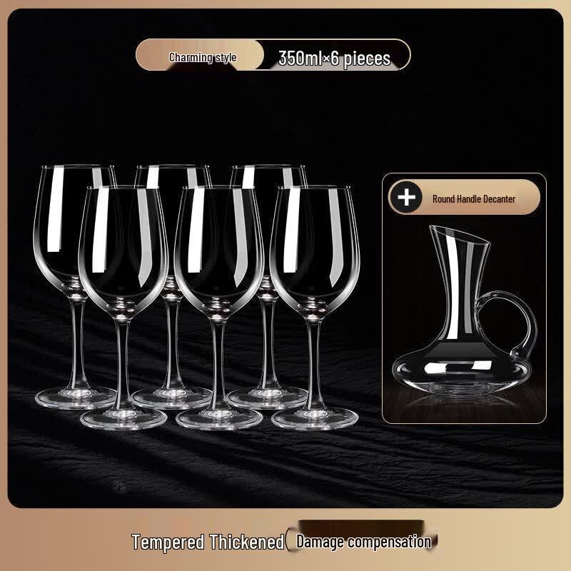 Star-Labeled Green Apple Wine Glass & Decanter Set
