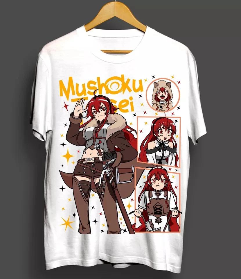 Mushoku Tensei Roxy Migurida TShirt Jobless Reincarnation Anime Shirt White S