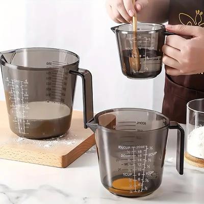 1Pcs Baking Liquid Measuring Cups Scale Cup Plastic Measuring Volume Beaker Kitchen Baking Tools 150/300/600/1000ml