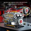 Gaoshan 3053 V8 Engine Electric Turbocharged Lego-Compatible Toy Bricks
