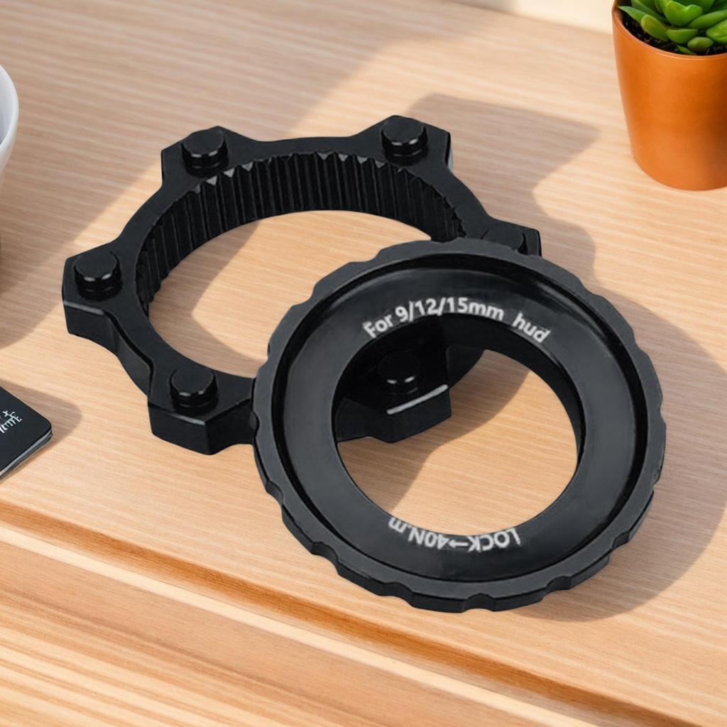Bicycle Centerlock To 6-Hole Adapter Mountain Bike Hub Center Lock Conversion 6 Bolt Disc Brake Rotor Bike Accessoires