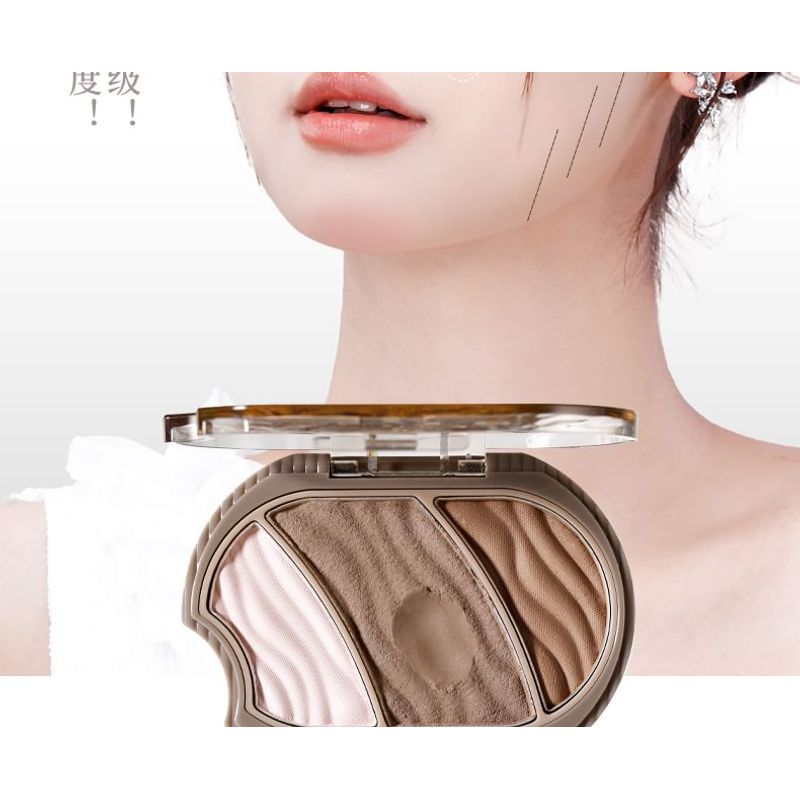 Xixi - Licht und Schatten Einfache Zeichen-Highlight-Konturierungs-Palette - 2 Farben